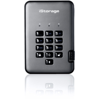 ISTORAGE Vanjski SSD diskAshur PRO2, 2 TB, 2.5", USB-A 3.2 Gen 1, crno